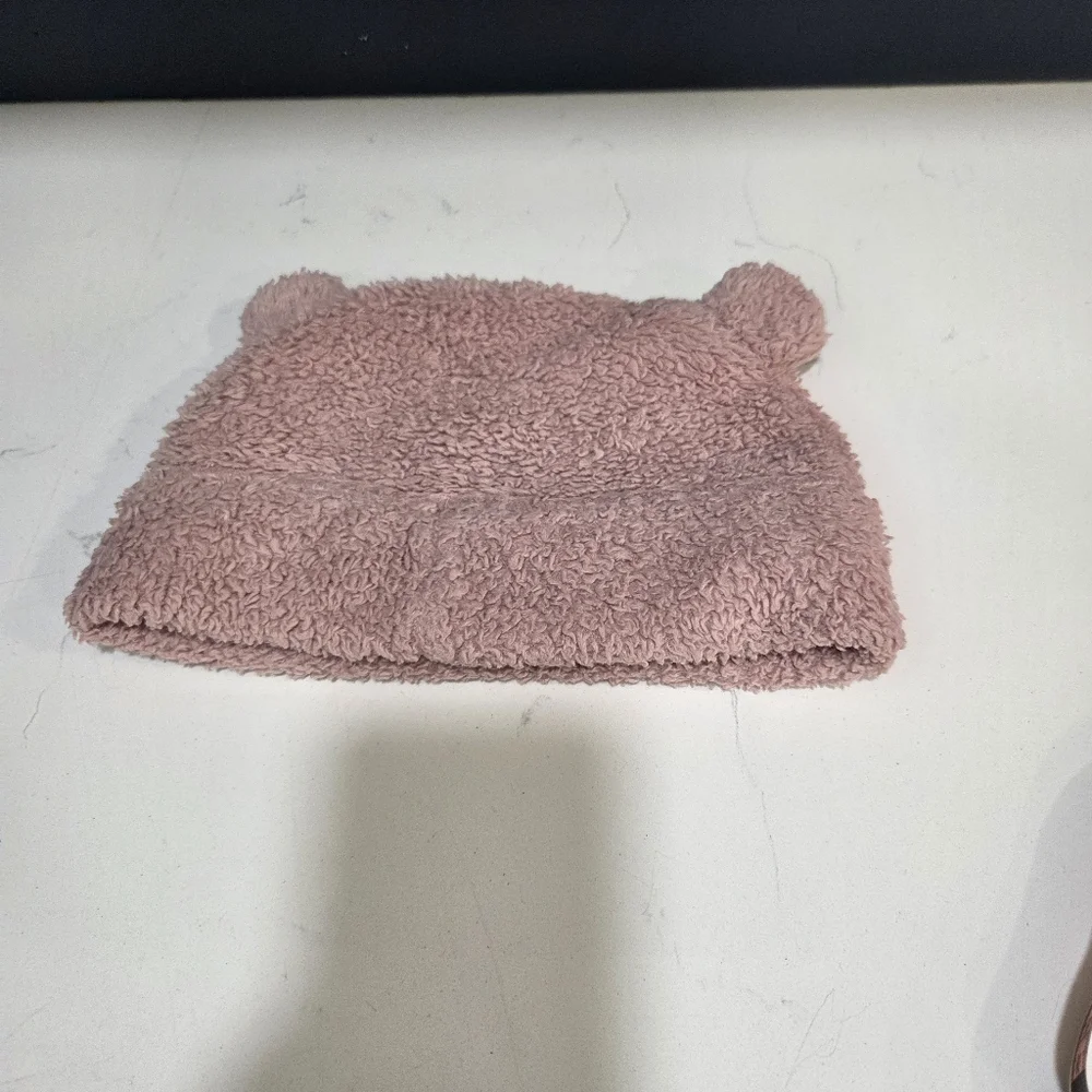 Patagonia Furry Friends Soft Pink Fleece Hat Size 2T - 5T
